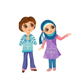 طراحی کاراکترهای موسسه کودکان هوشمند (ایران منار)